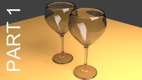 Blender Tutorial For Beginners: Wine Glasses - 1 of 2