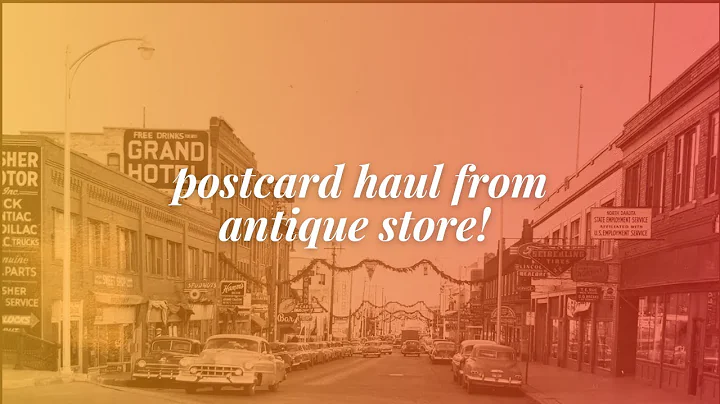 Sourcing Postcards from Antique Mall + Haul!