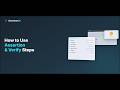 How to Use Assertion & Verify Steps | No-Code Test Automation