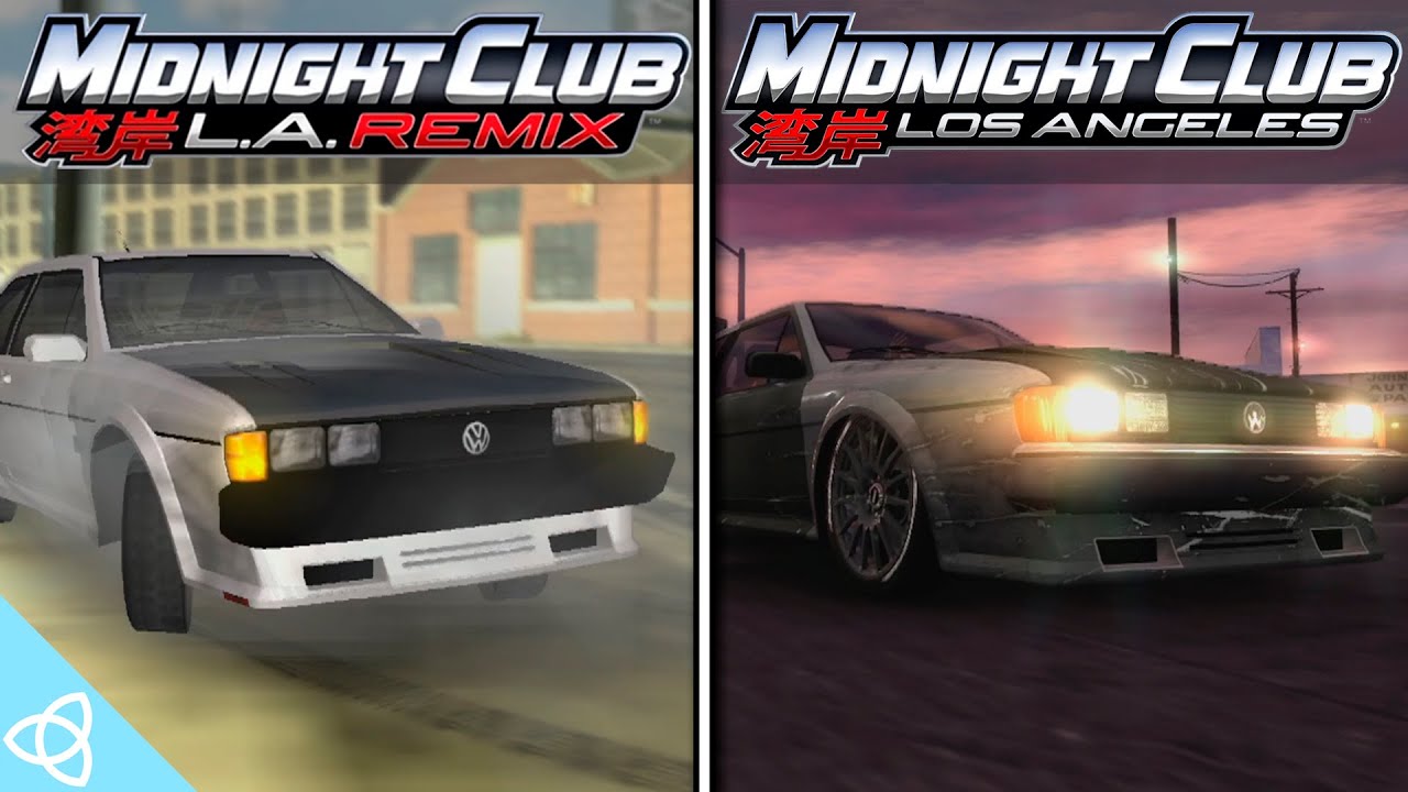 Midnight Club: L.A. Remix (PSP) vs. Midnight Club: Los Angeles (Xbox 360,  PS3)