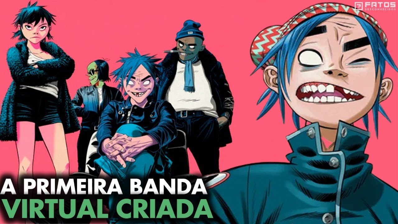 A história dos personagens da banda Gorillaz