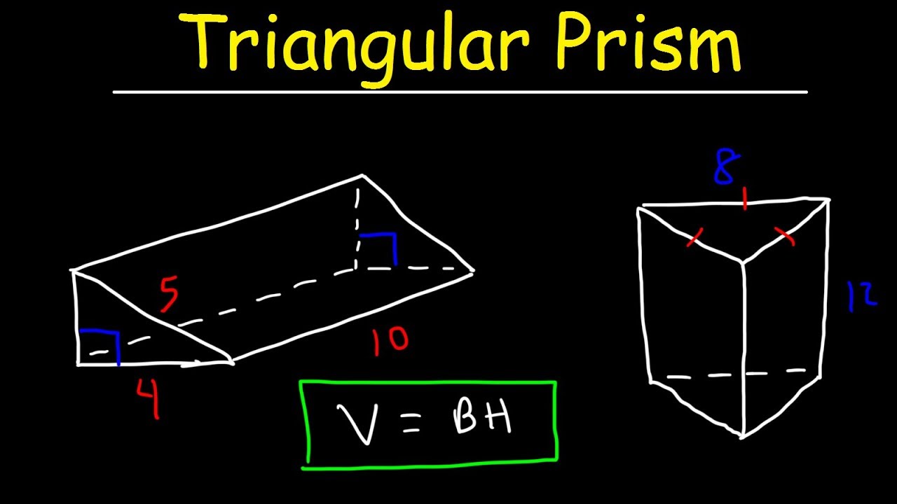 Volume of a Triangular Prism - YouTube