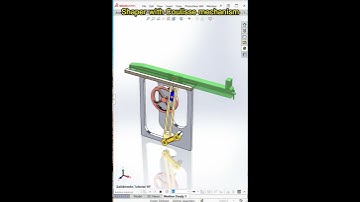 Shaper with Coulisse mechanism  - Mechanical Animation #mechanics #animation #solidworkstutorialhp