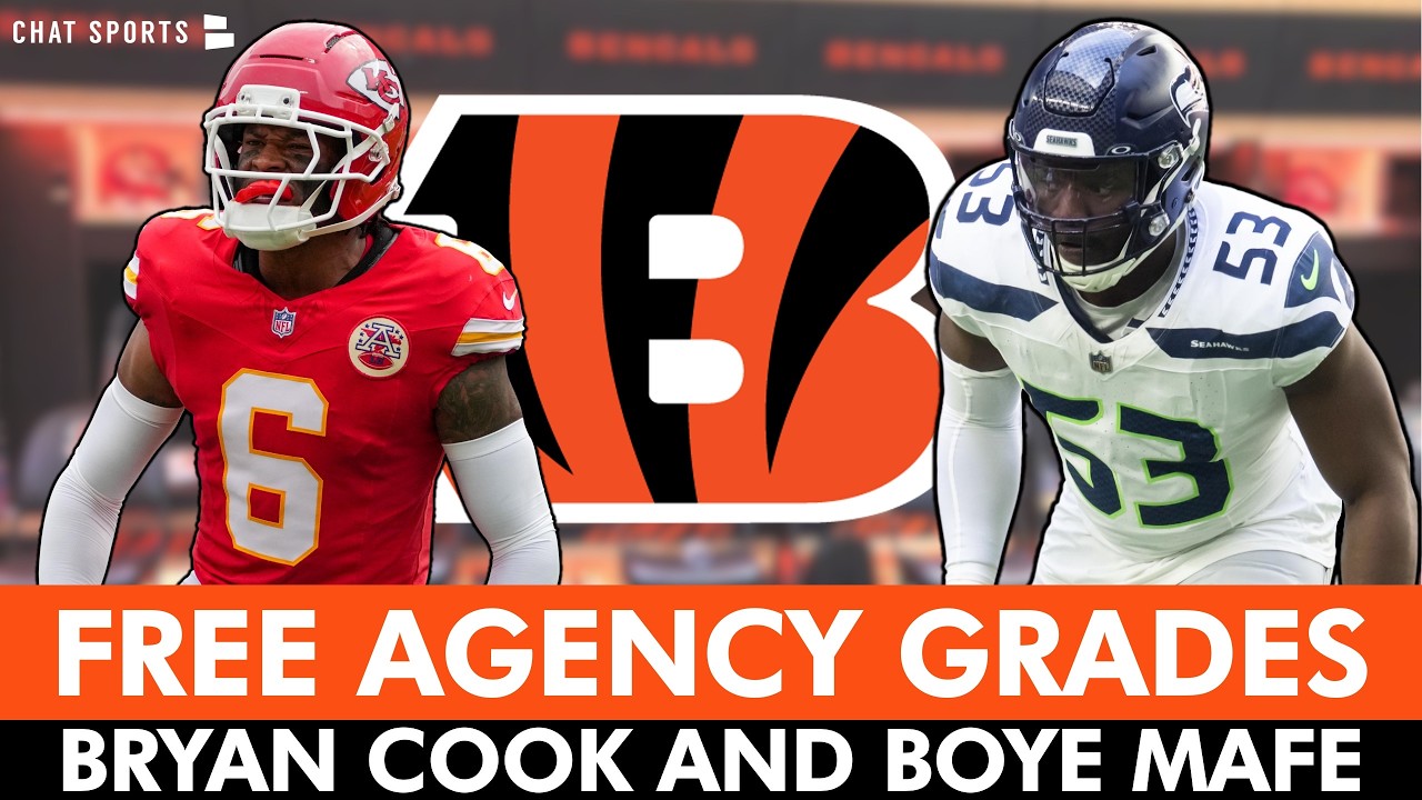 Cincinnati Bengals 2026 NFL Free Agency Grades For Bryan Cook & Boye Mafe Signings