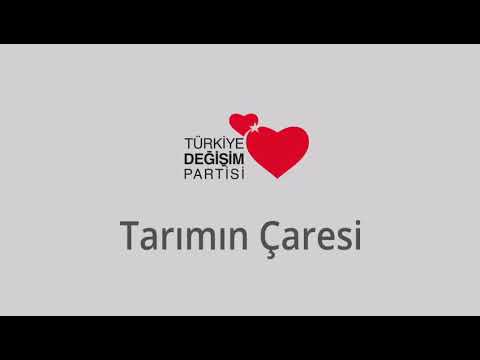 Mustafa sarigul - tarimin caresi turkiye degisim partisi