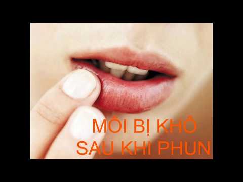 Video 4 cách khắc phục Môi bị khô sau khi phun - youtube