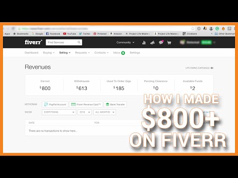 How I Made $800+ On Fiverr - Make Money On Fiverr