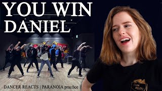 DANCER REACTS PARANOIA Dance practice | KANG DANIEL | It's sooooo....