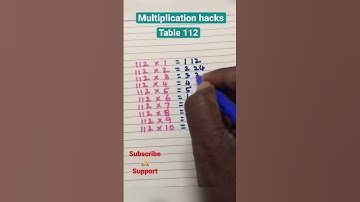 Multiplication hacks | Table 112 | Tech Pandian #shorts #youtubeshorts #mathstricks #tabletricks