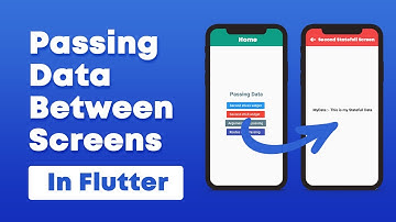 Passing Data Between Screens in Flutter  #khoobcoding