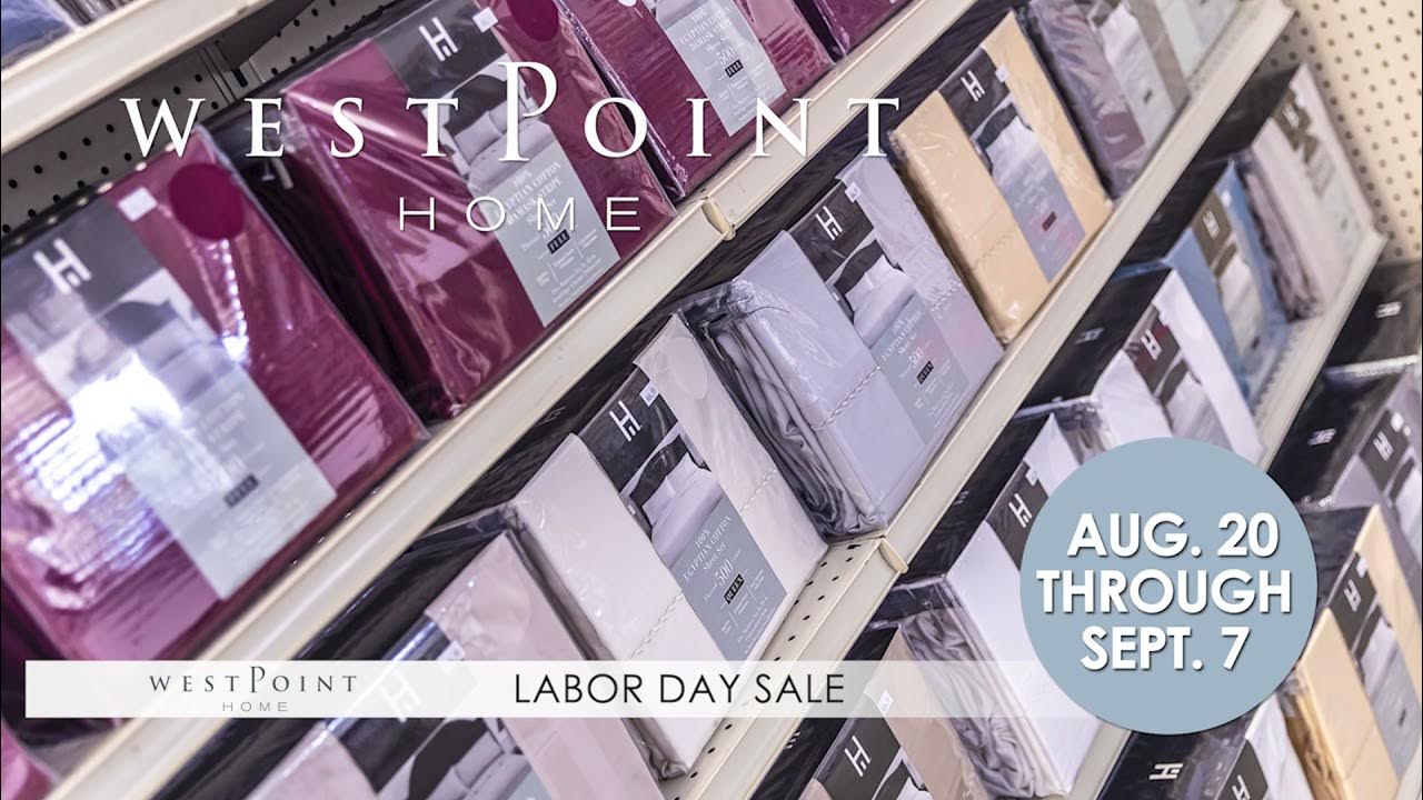 WestPoint Home Bed & Bath Factory Outlet '2021 Labor Day Sale' August