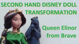 Disney doll hair make-over: Queen Elinor from Brave [RARE DOLL]