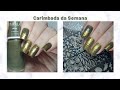 Carimbada Folhas Outono | Unhas da Marie