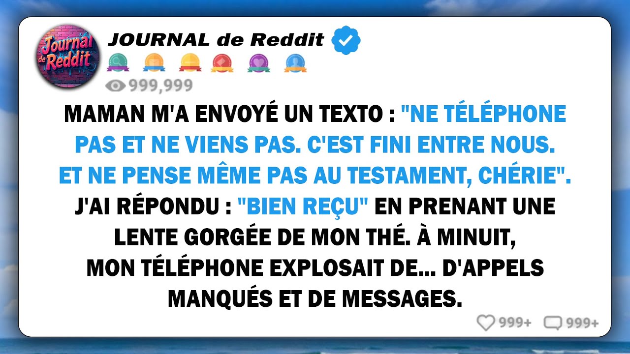 Maman m'a envoyé : 
