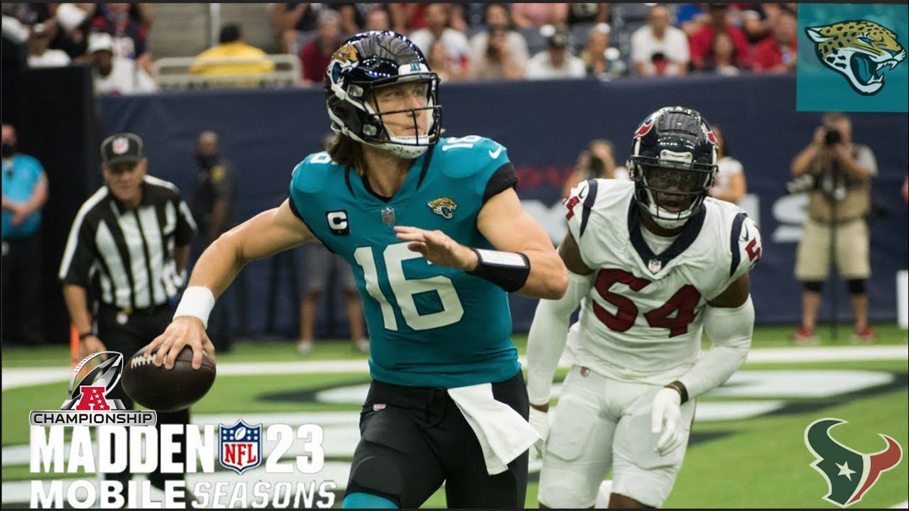Jacksonville Jaguars AFC Championship vs Houston Texans Madden Mobile 23 Hard Edition! YouTube