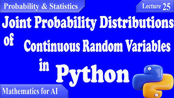 P&S 25- Joint Probability Distributions of Continuous Random Variables | PDF, CDF, Independence