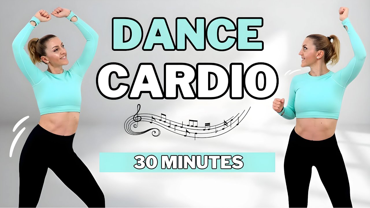 30 Min DANCE CARDIO WORKOUTDANCE CARDIO AEROBICS for WEIGHT LOSSKNEE FRIENDLYNO JUMPING