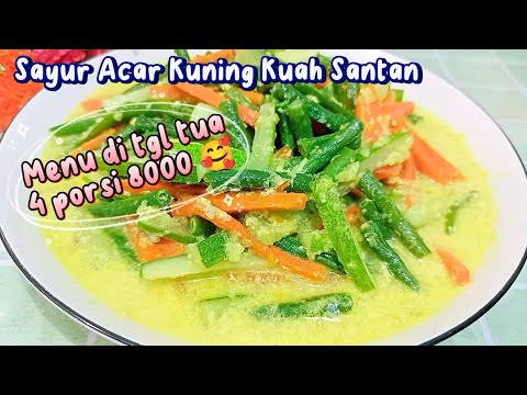 Resep Acar Timun Wortel Bumbu Kuning Santan