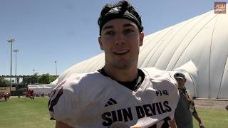 LB Owen Long after ASU Tuesday practice (04/07/2026)