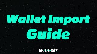 BOOOST Wallet Import (EN) screenshot 5