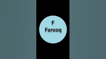 Farooq Name Status #youtubeshorts