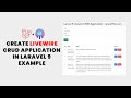 Create livewire crud application in laravel 9 example