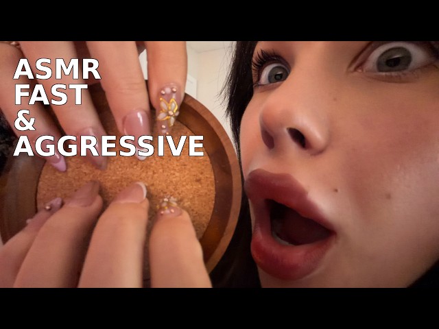 ASMR Fast & Aggressive (soft spoken, trigger assortment, mouth sounds)