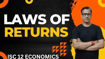 Laws Of Returns | Returns To A Factor And Returns To Scale | ISC Class 12 | @star_commerce