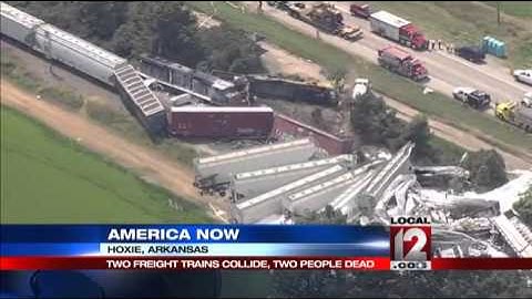 2 dead, 2 hurt in Arkansas freight train collision