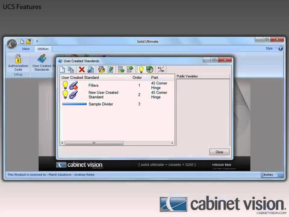 Cabinet Vision 2012 R2 User Created Standards Youtube