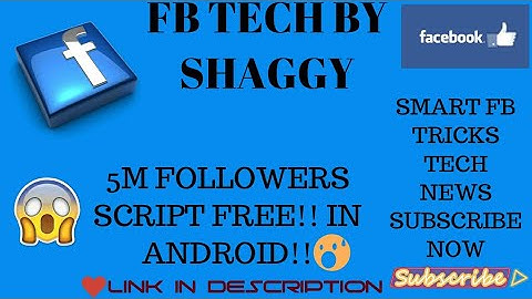 How to activate fb followers script in android with proof 2018.