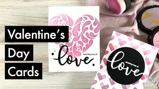 Clean And Simple Valentine's Day Cards | Color Connection With Amber