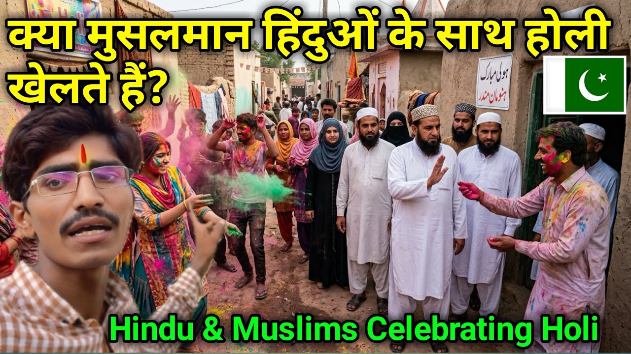 Do Muslims Play Holi with Hindus in Pakistan 🇵🇰 || Holi in Pakistan || Holi Celebrations in Pakistan