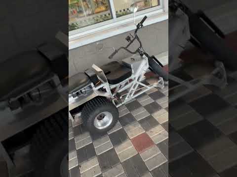 Ice cream run on mega chopper scooter