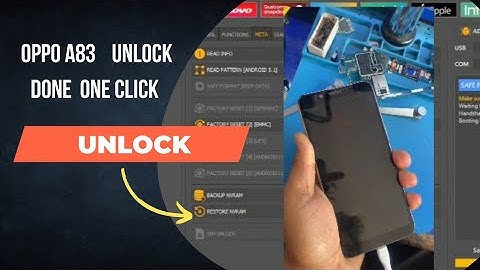 oppo A83 unlock done one click with unlock tool 😄😁