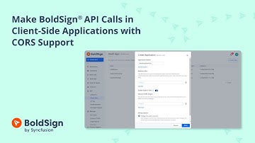 Make BoldSign® API Calls in Client-Side Applications with CORS Support
