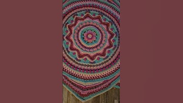 Enigma Blanket Part 5 complete. Pattern by @Itsallinanutshell #crochet #crochet blanket #mandala