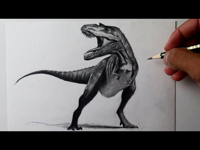 Tiranossauro Rex desenho / LetsDrawIt