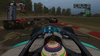 Kimi Antonelli battling Max Verstappen at the Nurburgring Nordschleife in the rain | Assetto Corsa