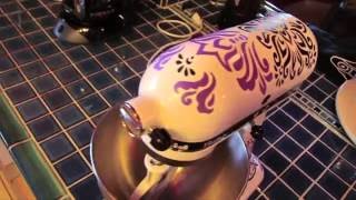How to Install Vinyl Decals Part 2 - Kitchenaid Mixers