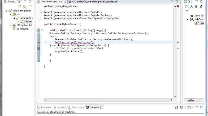 Java Online Training | Parsing XML using Java DOM Parser