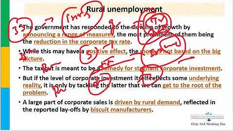 Link between jobs and farming