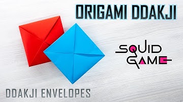 How to Make REAL DDAKJI Origami Envelopes - Squid Game Tutorial