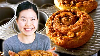 Homemade Fancy Sticky Cinnamon Buns By June | Delish