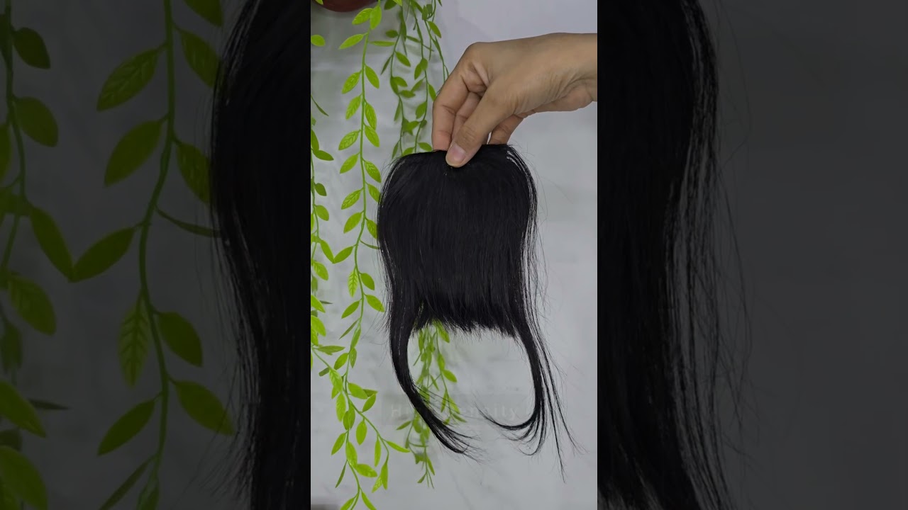 Human hair Clip- in Bangs 