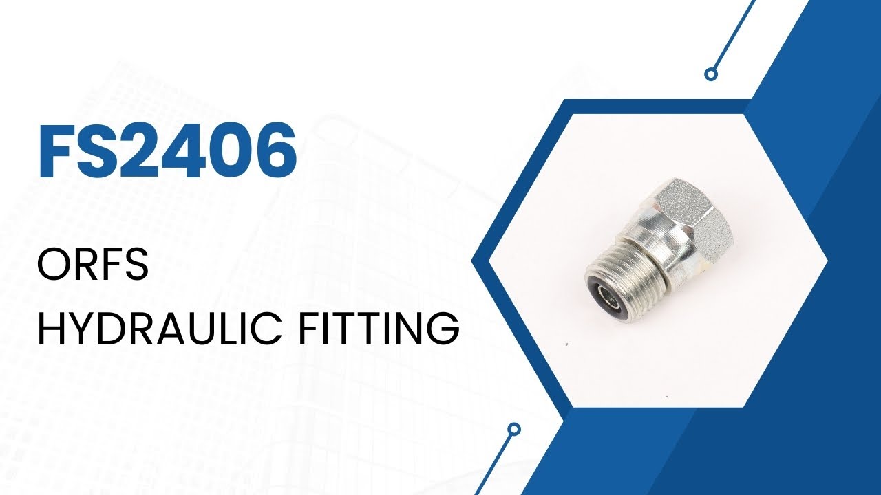 ORFS O-ring face male to female straight hydraulic adapter