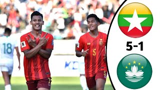 Fifa Match Highlights Myanmar Vs Macau  Fifa World Cup 2026 Qualifiers
