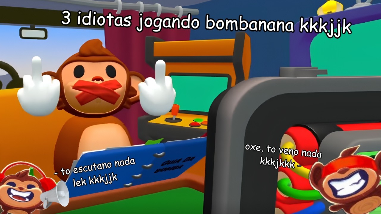 3 IDIOTAS JOGANDO BOMBANANA!