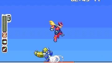 Mega Man Zero (GBA) - Mission 3: Destroy the Train (Pantheon Core) (60 FPS)