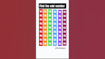 Find the odd number #find #odd #number #challenge #shortvideo #viralvideo